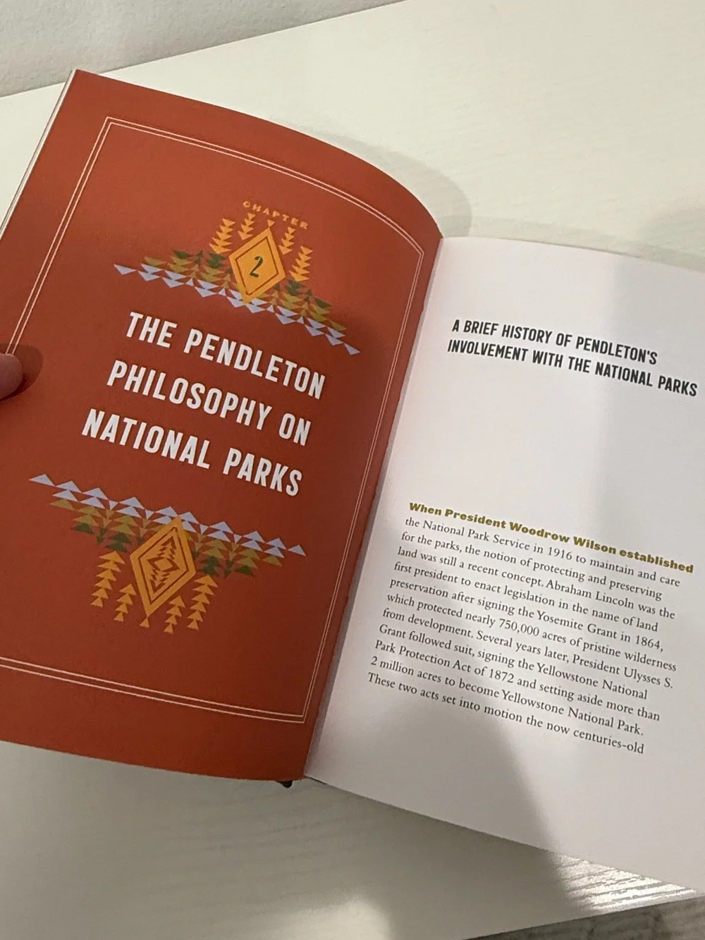Pendleton Camping Field Guide — Navy, Gold & Cream Patterned Edge